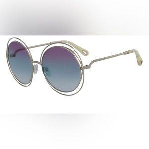 Chloe Carlina 814 Gold/Purple Azure Crystal Lenses Sunglasses CE114SD